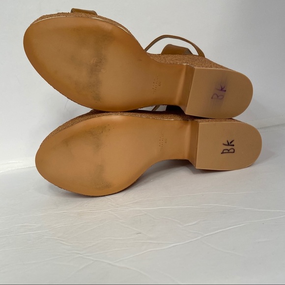 ZARA Trafaluc Women’s Heel‎ Sparkly Chunky Sandals Size 40 - Picture 8 of 8